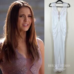 Rare Maxi Dress ALT Color ASO Elena Gilbert Vampire Diaries White Lace Bridal